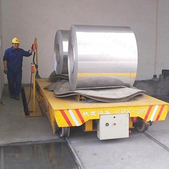 Вагонетка рельса катушки фабрики приведенная в действие шинопроводом 60 тонн