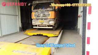 Индивидуальная электрическая тележка для переноса на рельсе, мобильная тележка для переноса катушек 50 тонн