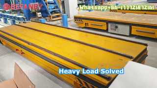 Heavy Duty 12 Ton Transfer Trolley,Intelligent Battery Operated Rail Guided Vehicle