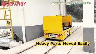 Customized Battrey Rail Transfer Trolley,0.4T Transfer Cart With Protective Frame