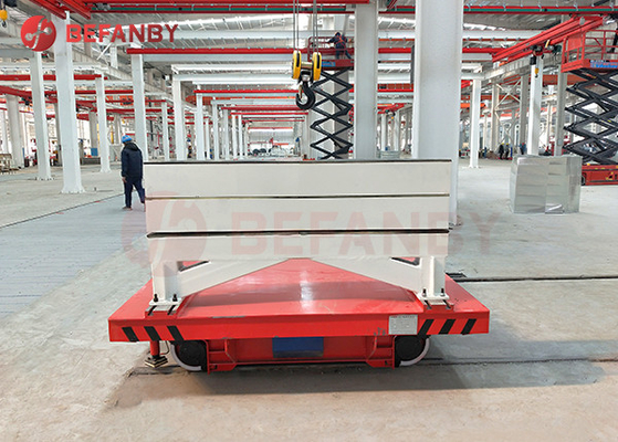 10t Electric Powered Rail Cart For Pipe Packages Handling