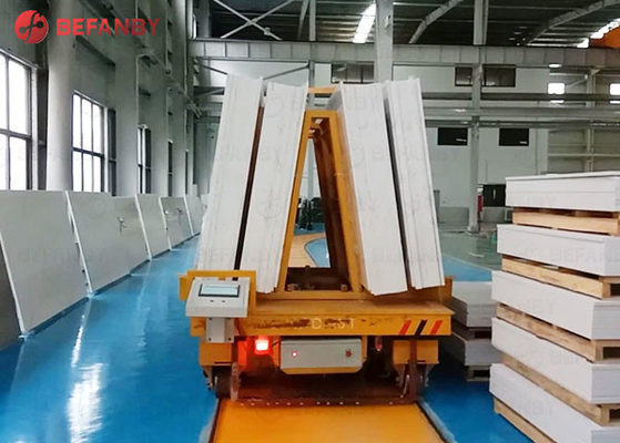 Warehouses Electric Transfer Cart , Railway Bogie Rail Transfer Trolley