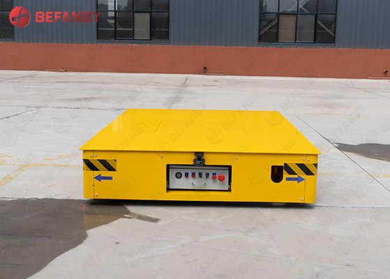 Large Capacity Steel Factory Battery Trackless Transfer Car