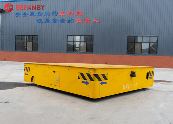 Large Capacity Steel Factory Battery Trackless Transfer Car