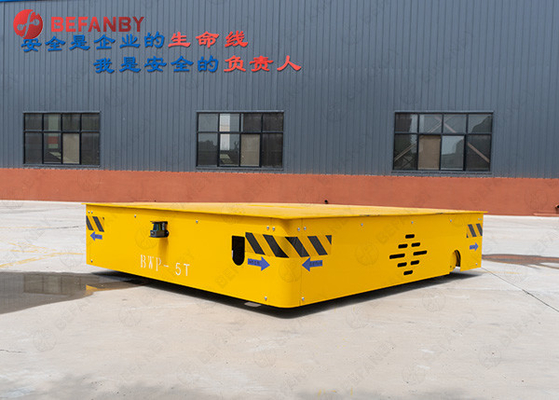 Large Capacity Steel Factory Battery Trackless Transfer Car