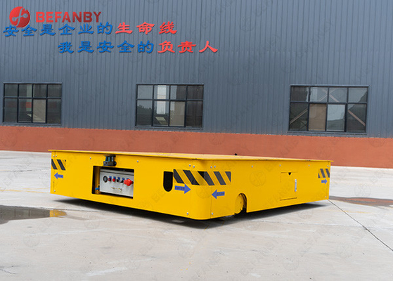 Large Capacity Steel Factory Battery Trackless Transfer Car