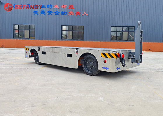 15T Epoxy Flooring Trackless Transfer Cart Battery Operated