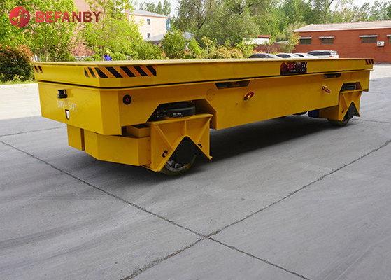 15T Epoxy Flooring Trackless Transfer Cart Battery Operated