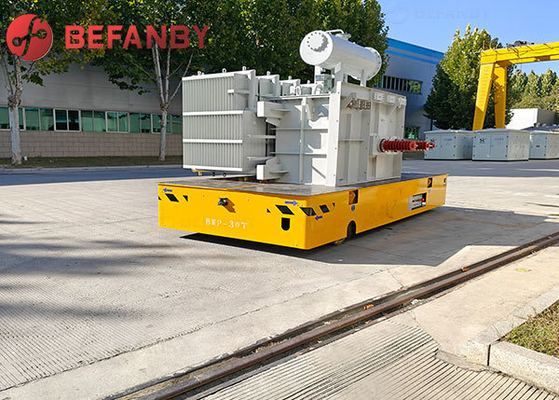 15T Epoxy Flooring Trackless Transfer Cart Battery Operated