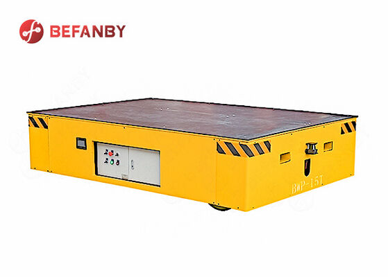15T Load Capacity Trackless Transfer Cart with PU Wheels and Remote Control for Industrial Use