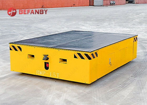 15T Load Capacity Trackless Transfer Cart with PU Wheels and Remote Control for Industrial Use