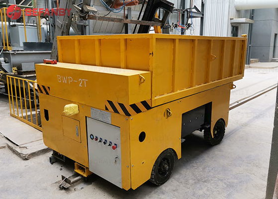 2 Tons Climbing Single Track Dumping Electric Transfer Cart