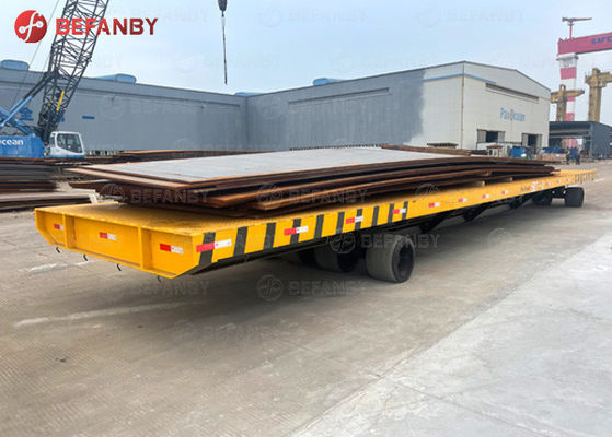 18T Coil Transportation Rail Transfer Cart With Winch Towing