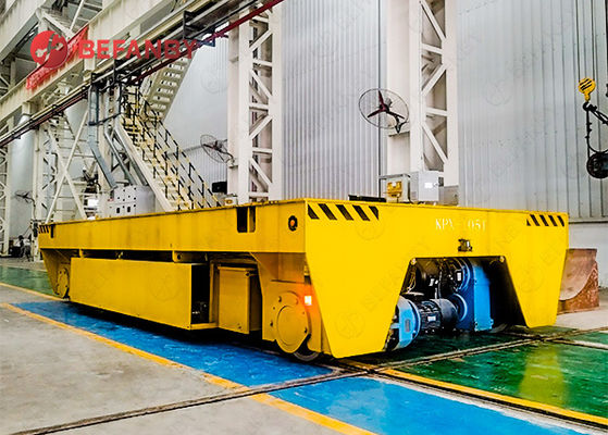 Аккумуляторная транспортная тележка грузоподъемностью 105 тонн с горизонтальным и вертикальным перемещением для тяжелых условий эксплуатации