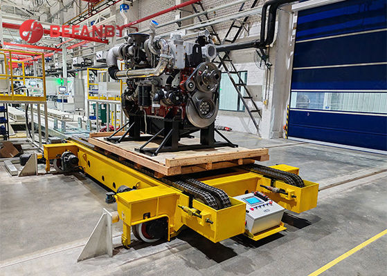 15Т тяжелогрузный RGV с батареей, робот-трансферная тележка с интеллектуальной навигационной системой