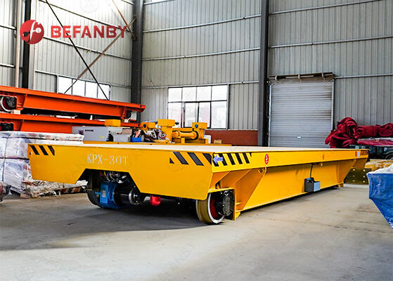 30T батарейная железнодорожная тележка для завода по обработке материалов